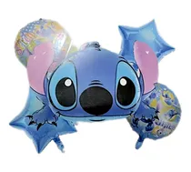 Comprar Globos Metalizado Feliz Cumpleaños 5 Piezas Helio Stitch
