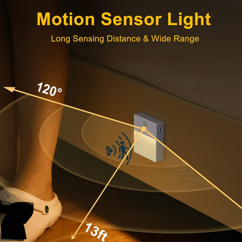 Luz Nocturna Rgbw Regulable Con Sensor De Movimiento Para Ni