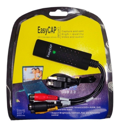Imagen 4 de 5 de Capturador Easycap Usb 2.0 Adaptad Audio Video S-video Rca