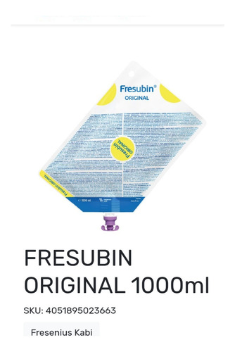 Fresubrin Nutrición Enteral Líquida Por Sonda, Nutricional