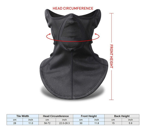 Cuello Warmer Bufanda A Prueba Viento Térmica Cubierta
