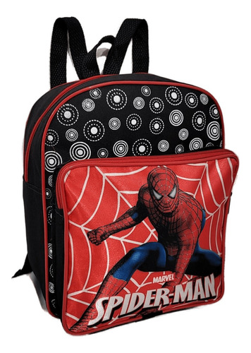 Mochila Infantil Homem Aranha Vingadores Creche Escola Cor Vermelho Desenho do tecido Spiderman