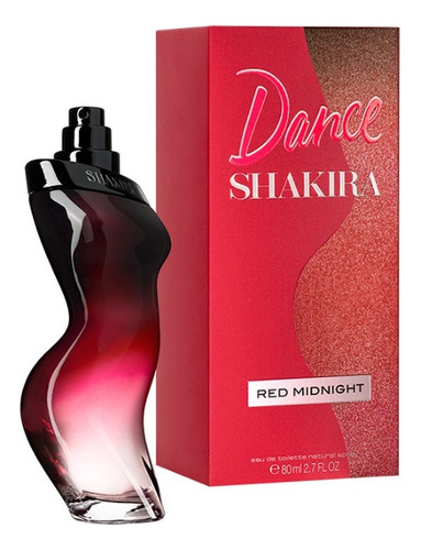 Perfume Shakira Red Midnight Edt 80ml Mujer Original Import.