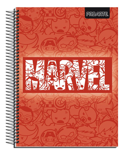 Cuaderno Triple Cuarta (17x21) Marvel Kawaii Proarte 150 Hjs