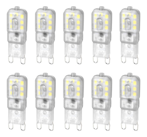 10 Uds. Bombilla Led G9 Bombilla De Maíz, Lámpara Blanca