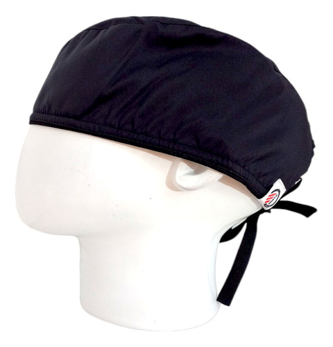 Gorro Quirúrgico Hombre + Lanyard Unicolor Negro Total