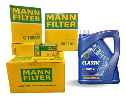 Kit Aceite + Filtros Mann Renault Kango,oroch 1.6 16v Npcars