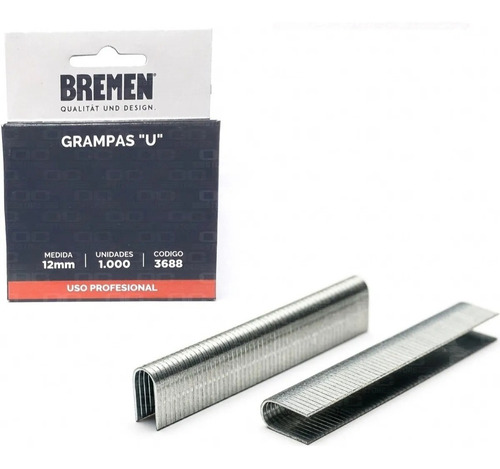 Grapas En U Para Grapadora Triple Bremen® 6661 Y 3685