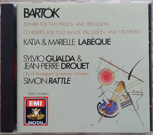 Cd Béla Bartok Concerto & Sonata For Two Pianos Simon Rattle