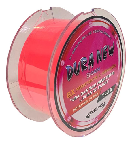 Linha De Pesca Artemis Linha Artemis Dura New Rosa 0,40mm 300m 2234442 Rosa