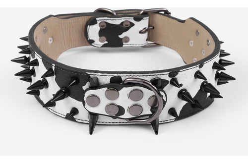 Collar Para Perro Tipo Cuero Con Picos Ajustable Xs,s ,m, L
