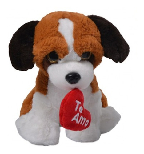 Peluche Perro Cachorro San Bernardo Te Amo 22cm San Valentin