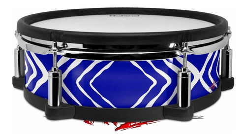 Envoltura Para Roland Pd-128 Drum Wavey Royal Blue No