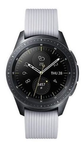 Pulseira Silicone Basic Para Samsung Galaxy Watch 42mm Cinza
