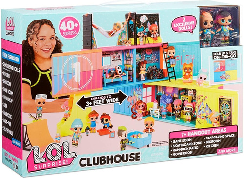 Imagen 1 de 4 de L.o.l. Surprise! Clubhouse Playset + 40 Sorpresas!