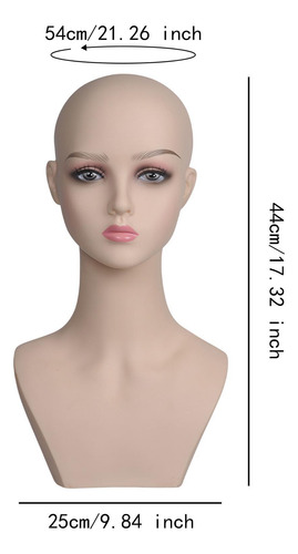 Cabezal De Maniquí Realista Cabezal De Peluca Para Rosa