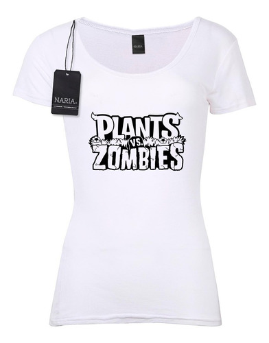 Remera Dama Plantas Vs Zombies Dibujo Art Logo - Vjpl2