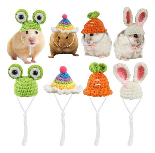 Paquete De 4 Pequeños Animales Lindo Sombrero Mini Sombrero