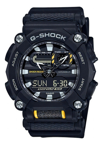 Reloj Hombre Casio Gshock Ga-900-1a | Color De La Correa Negro