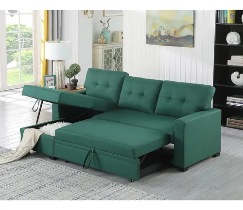 Sofá Cama En Forma De L Sofá Cama Extraíble Con Diván