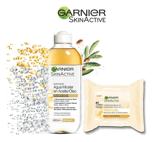 Imagen 6 de 6 de Agua Micelar Desmaquillante Garnier 400ml