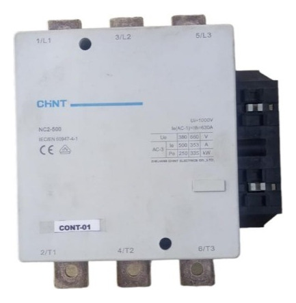 Contactor Trifasico 630a 220vac 1000v Nc2-500 Chint. Cont-01