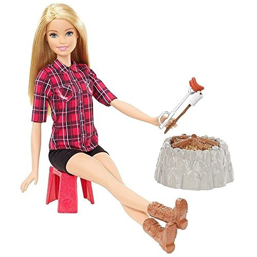 Barbie Sis Campfire Doll, Rubia