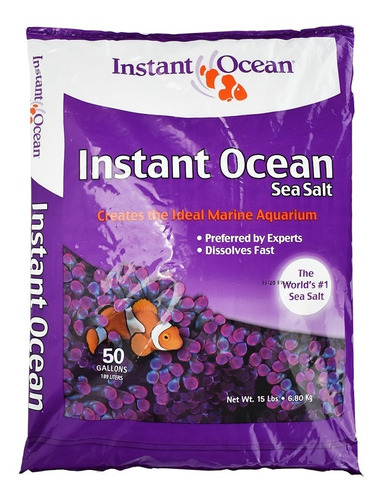 Sal Marina Instant Ocean 50 Gal Para  Acuarios