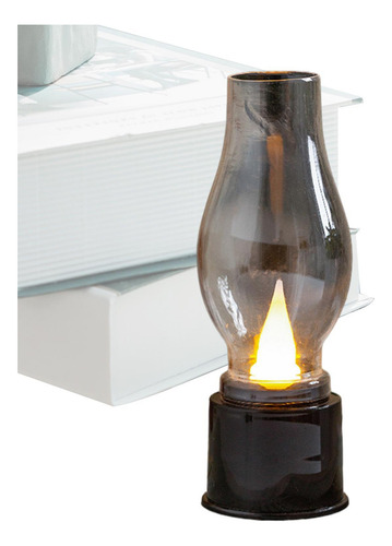 Linterna Vintage Lámpara Led De Queroseno Vintage Vela Sin L