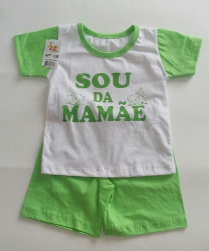 Conjunto Frases Bebê Menino 3-6 Meses 