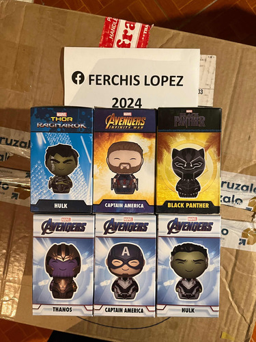 Funko Pop! Dorbz Lote Avengers. Marvel Hulk Black Panther... (Usado)