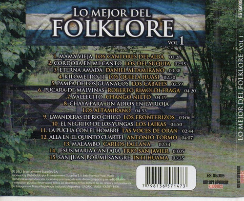 Cd Lo Mejor Del Folklore Vol.1