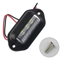 Comprar Par Luz Patente 6 Led Universal Autos Camionetas 12v\u002F24v