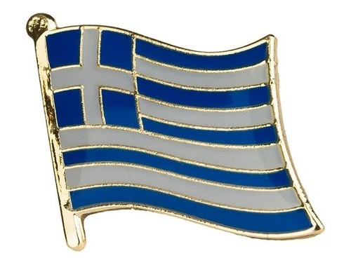 Pin Metalico Broche Bandera Grecia Pasaporte Pais Adorno