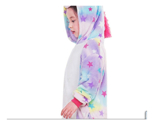 Pijama De Unicornio Multicolor Estrellitas Infantil