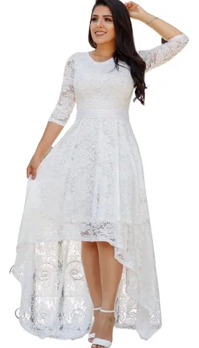 Vestido de noiva civil curto store mercado livre