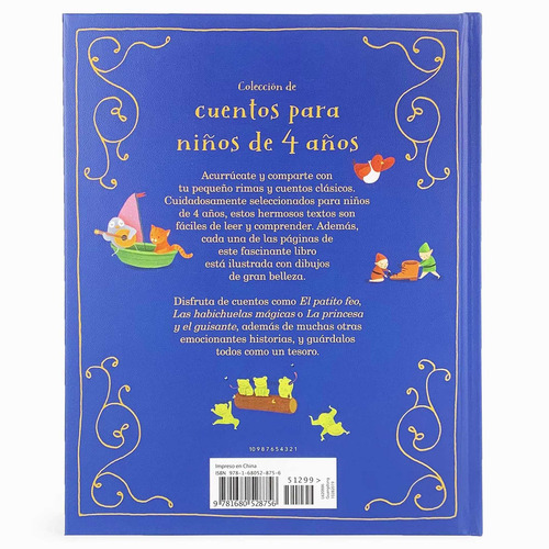 Cuentos Para Niños De 4 Años (tapa Dura)