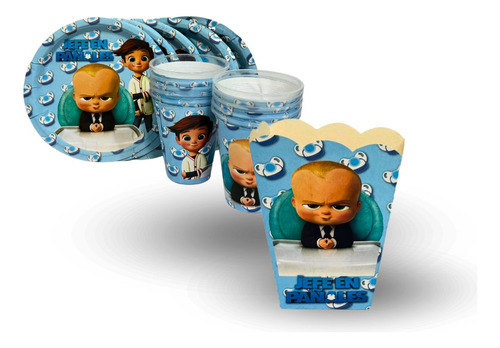 Kit Platos, Vasos Y Palomeros Para 20 Invitados
