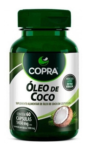 Óleo De Coco Extra Virgem 60 Capsulas - Copra