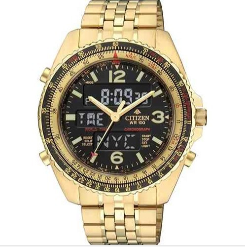 Relógio Citizen Promaster Wingman Vi Jq8003-51e Tz10075z Original Dourado