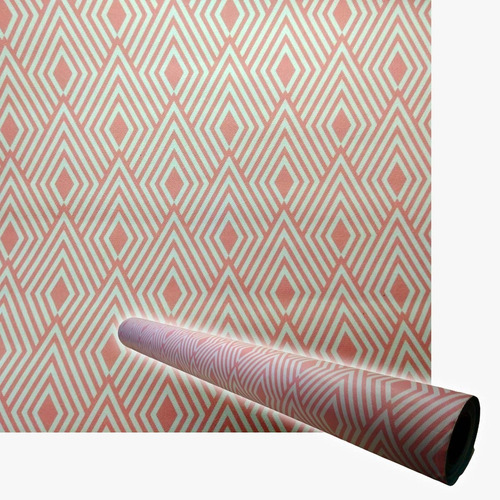 Imagem 1 de 4 de Papel De Parede Adesivo Lavável 5mx45cm Floral 3d Geométrico