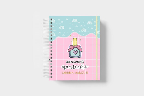 Agenda Para Manicure + Caderno De Controle De Pacotes.