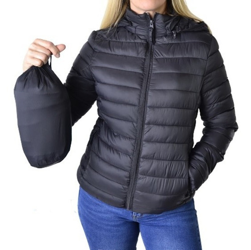 Imagen 6 de 9 de Campera Ultralivina Corta Simil Pluma Mujer The Big Shop