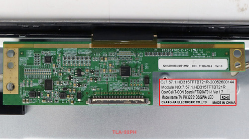 Tela Display Led Da Tv Philco 32 Pt320at01 Ph32b51dsgwa