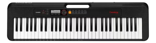 Teclado USB portátil Casio Ct-s195 de 61 teclas com alça preta