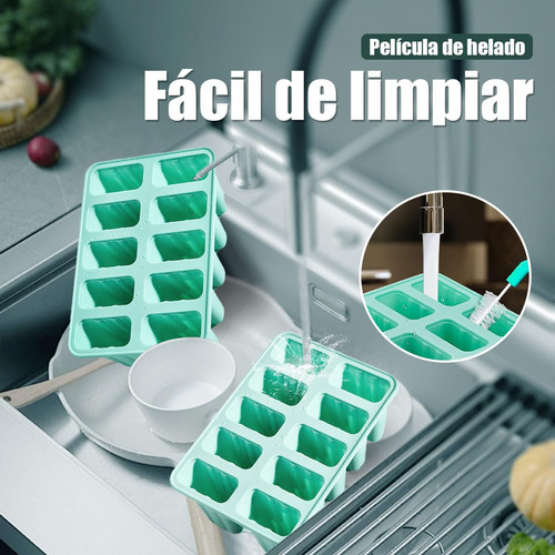 Moldes De Silicona Para Helados, Moldes Para Helado De 10 Ca