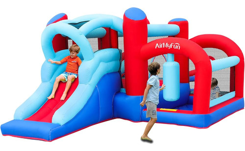 ~? Airmyfun Casa Inflable De Rebote, Casa Hinchable Con Tobo