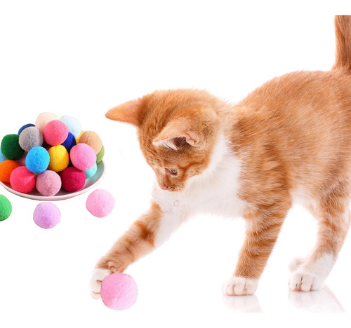 Beomdst Cat Ball Toy Teasing Cat Toy Catching Fur Ball Produ