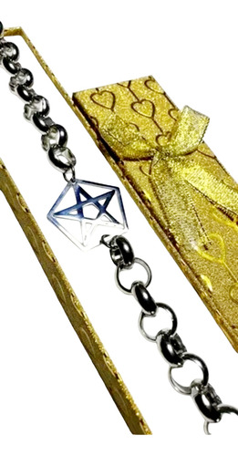 Pulsera Pentagrama Tetragramaton Acero Quirúrgico 