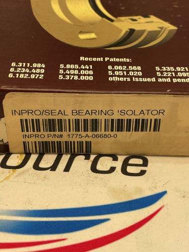 Inpro/seal 1775-a-06680-0 Bearing Isolator Yyt